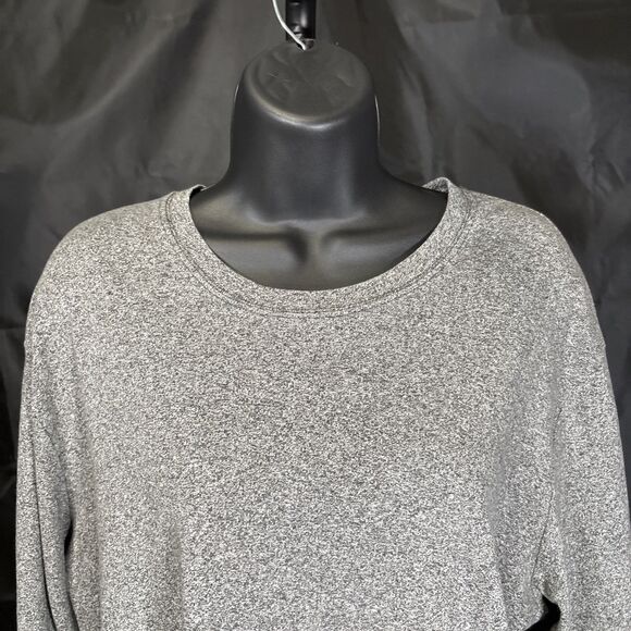 New Style & Co Women Plus Size Long Sleeve Top, Grey Heather, 2X - Picture 4 of 7